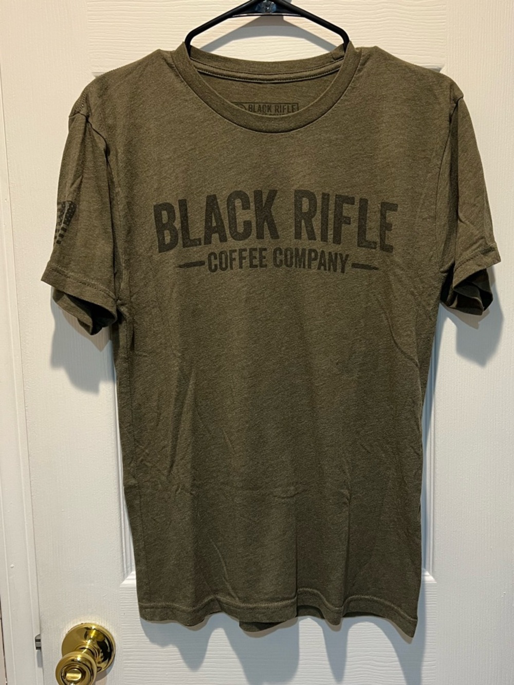 Black Rifle Coffee Men's Olive Green Logo T-Shirt